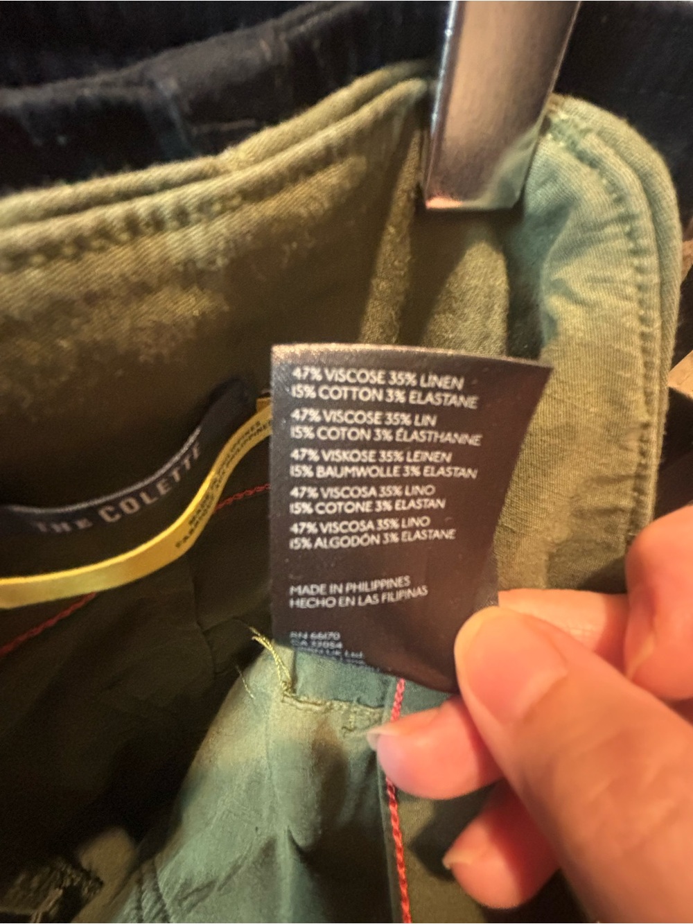 Olive green Anthropologie Maeve Colette crop pants 28 petite - Picture 5 of 5